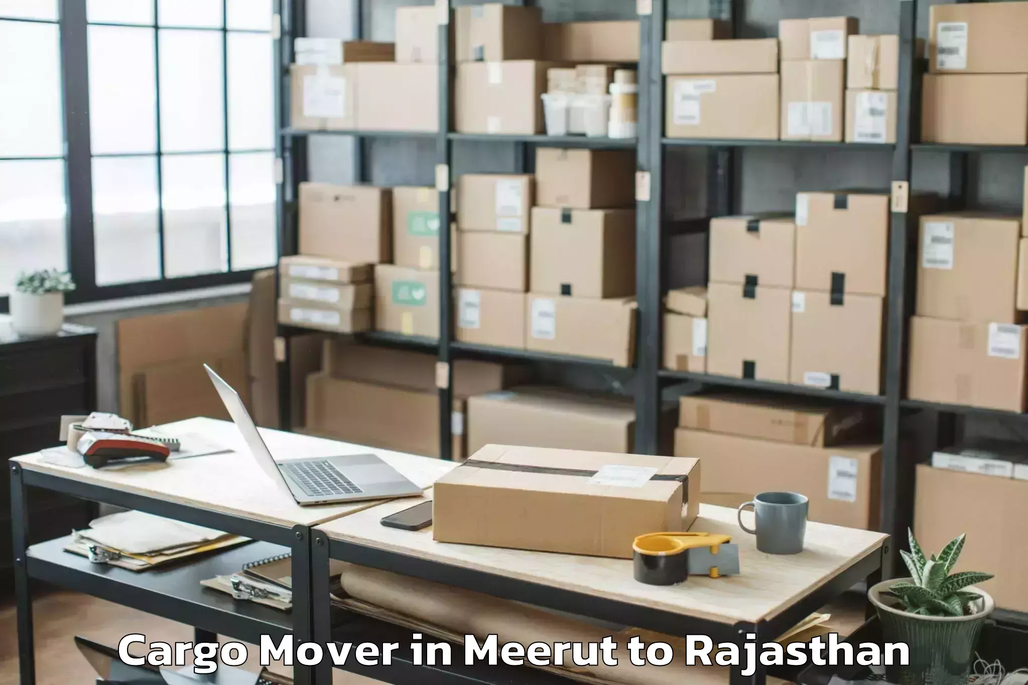 Book Meerut to Chauth Ka Barwara Cargo Mover Online